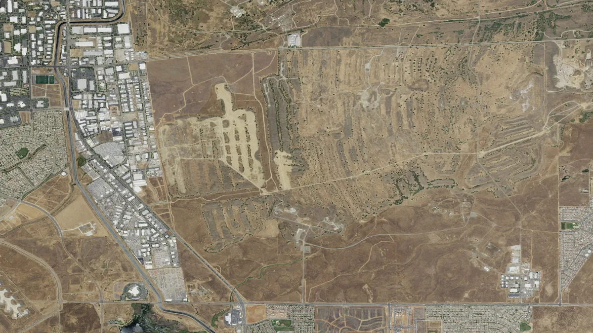Aerial view centered on Rancho Cordova, California
